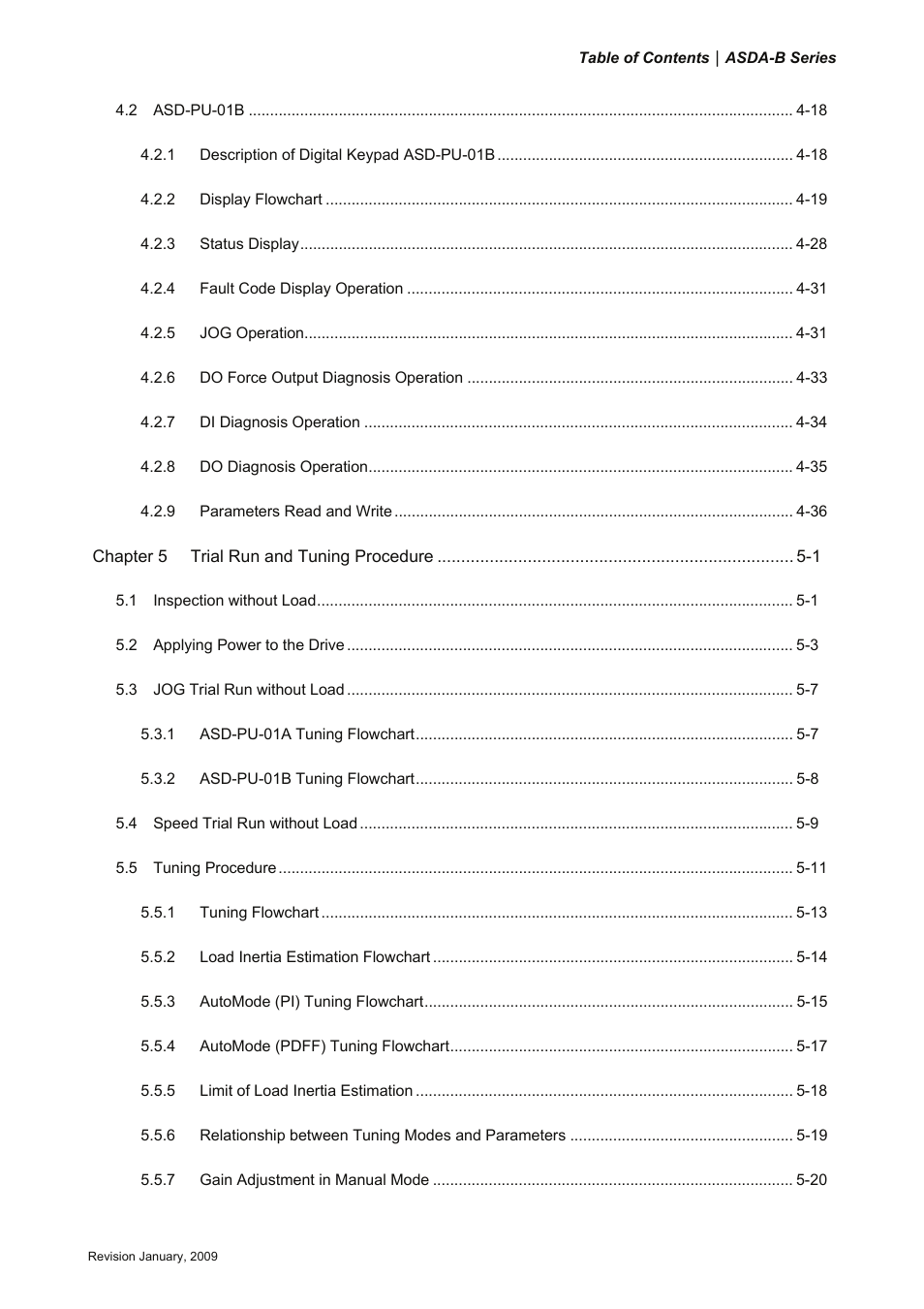 Delta Electronics ASDA-B Series User Manual | Page 8 / 321