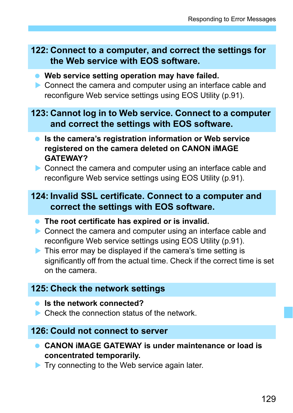 22 (p.129), 23 (p.129), 125 (p.129) | 26 (p.129) | Canon EOS 1300D User Manual | Page 129 / 144