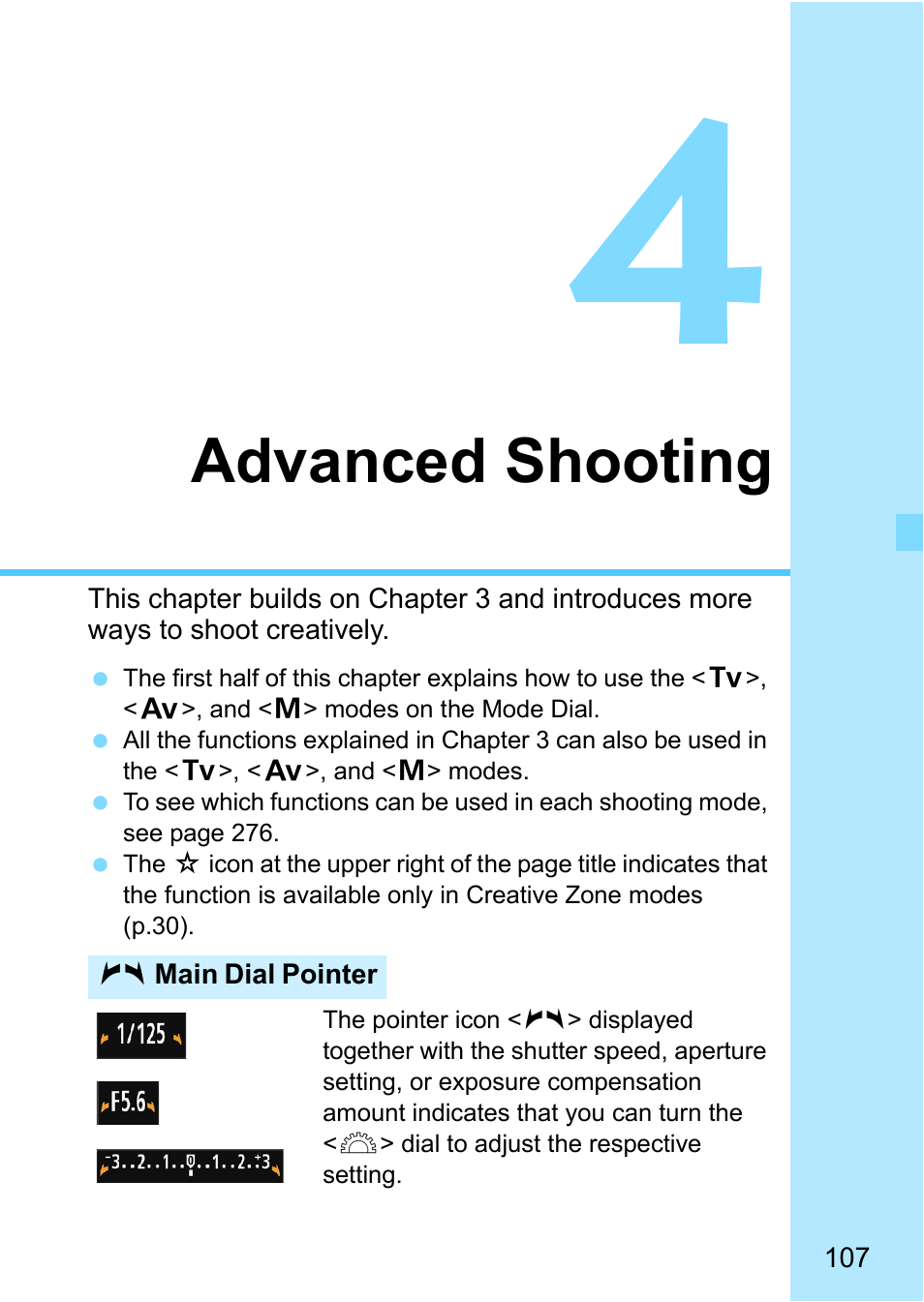 Advanced shooting | Canon EOS 1300D User Manual | Page 107 / 326