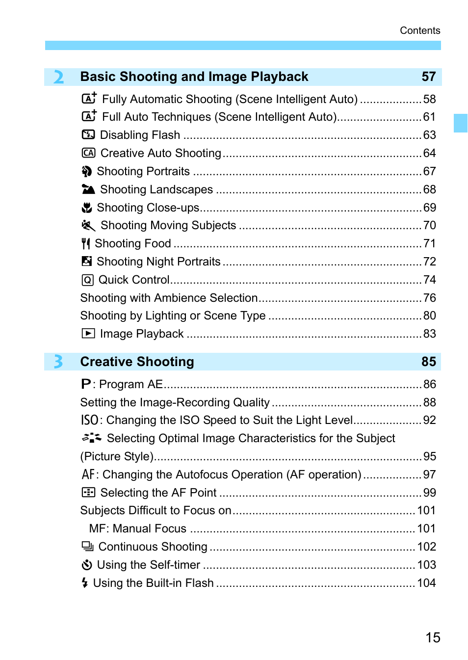 Canon EOS 1300D User Manual | Page 15 / 326