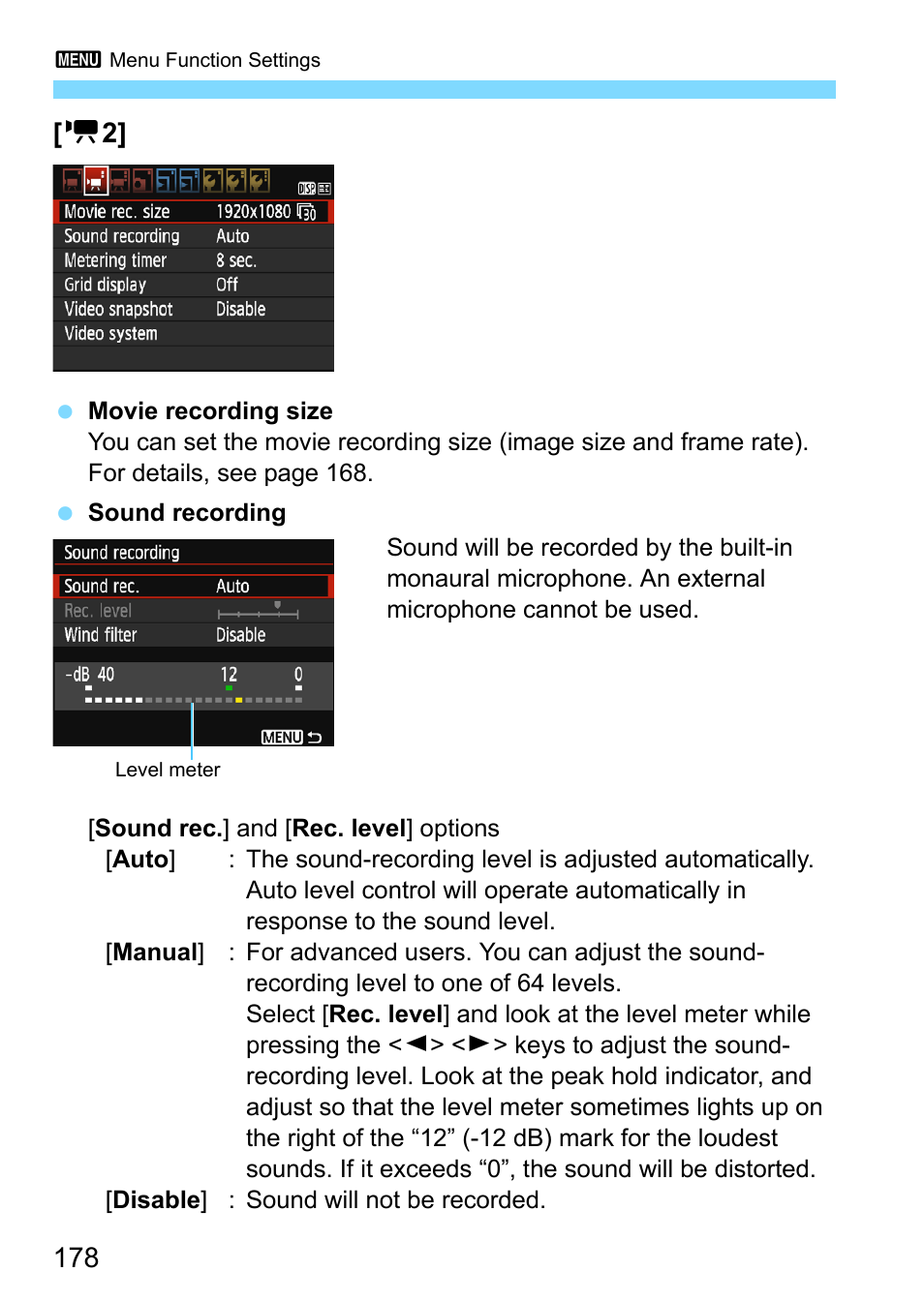 178 [ k 2 | Canon EOS 1300D User Manual | Page 178 / 326