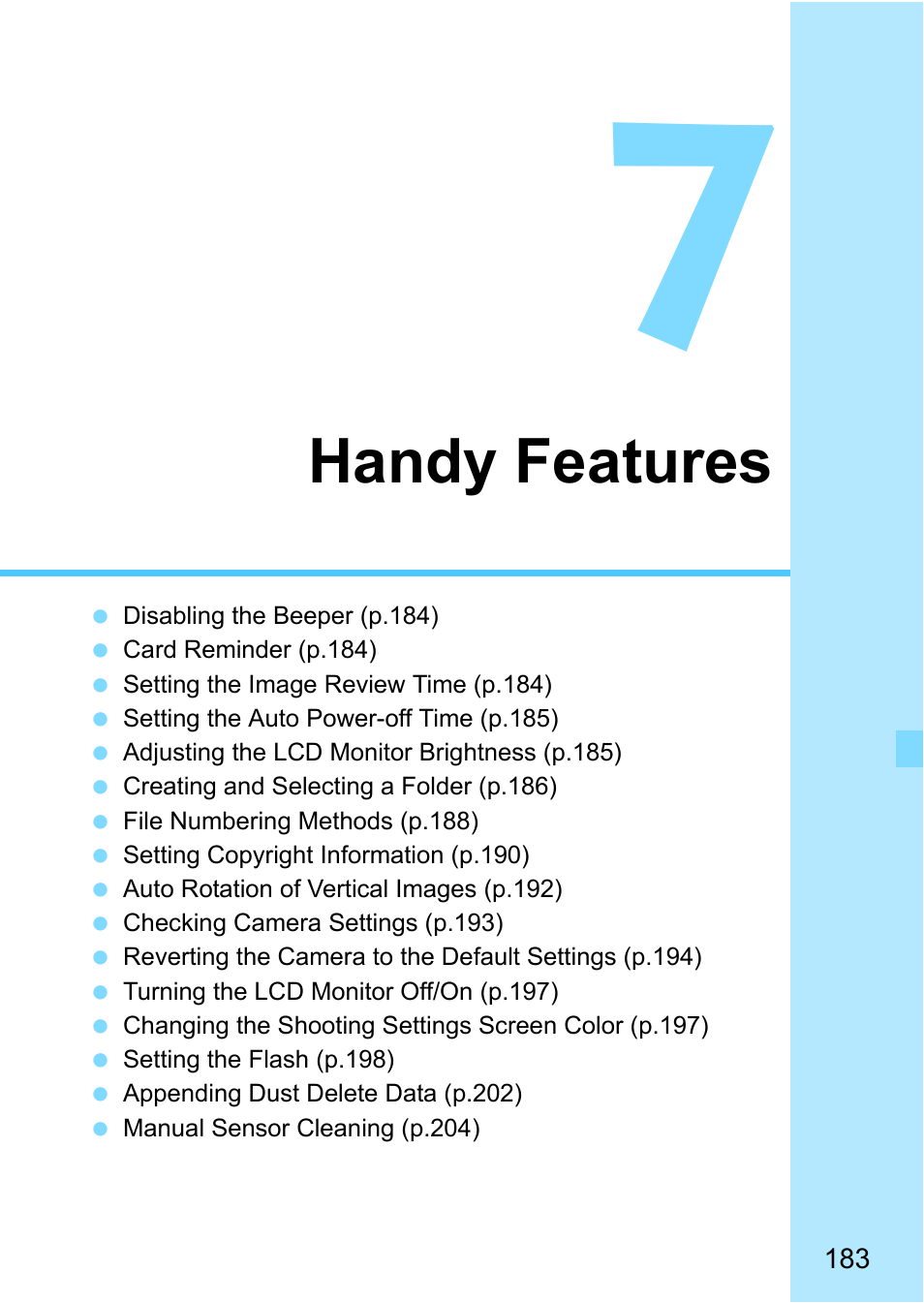 Handy features | Canon EOS 1300D User Manual | Page 183 / 326