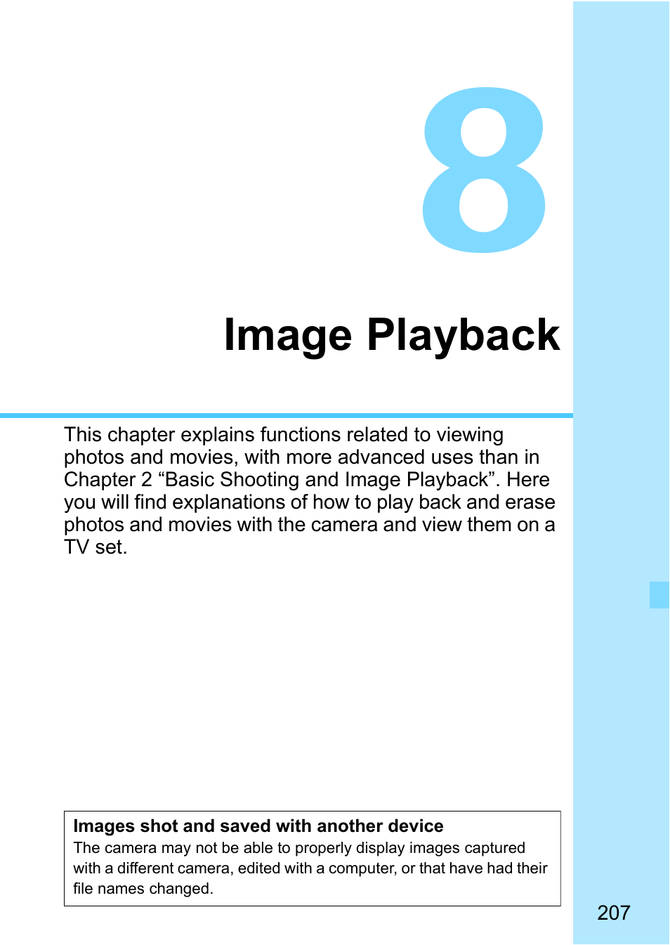 Image playback | Canon EOS 1300D User Manual | Page 207 / 326