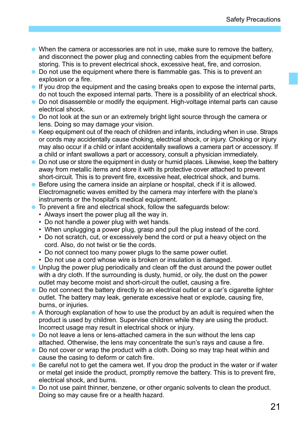 Canon EOS 1300D User Manual | Page 21 / 326