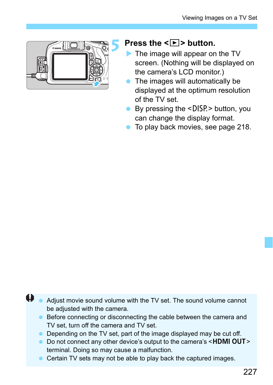 Press the < x > button | Canon EOS 1300D User Manual | Page 227 / 326