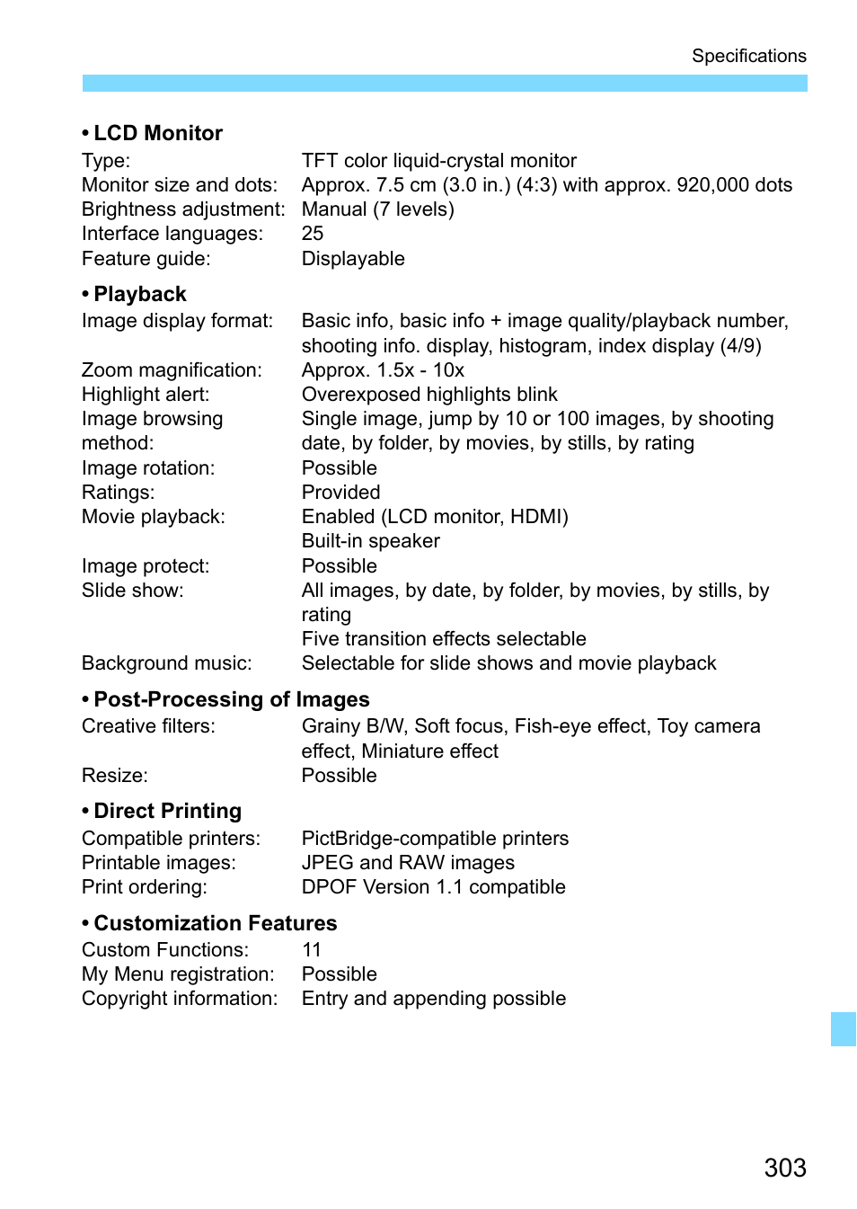 Canon EOS 1300D User Manual | Page 303 / 326