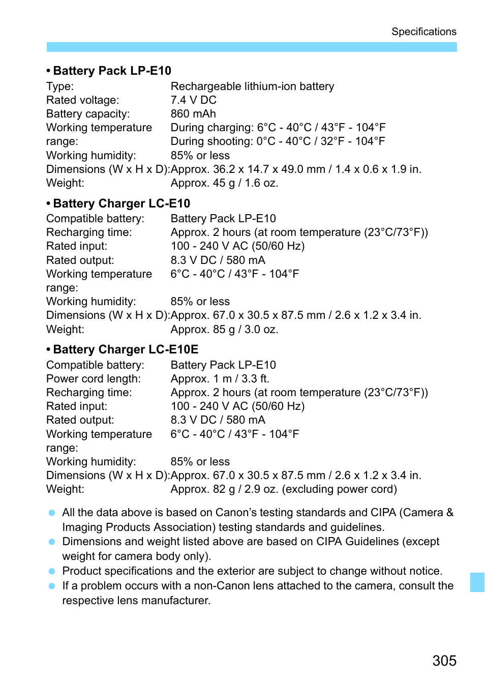Canon EOS 1300D User Manual | Page 305 / 326