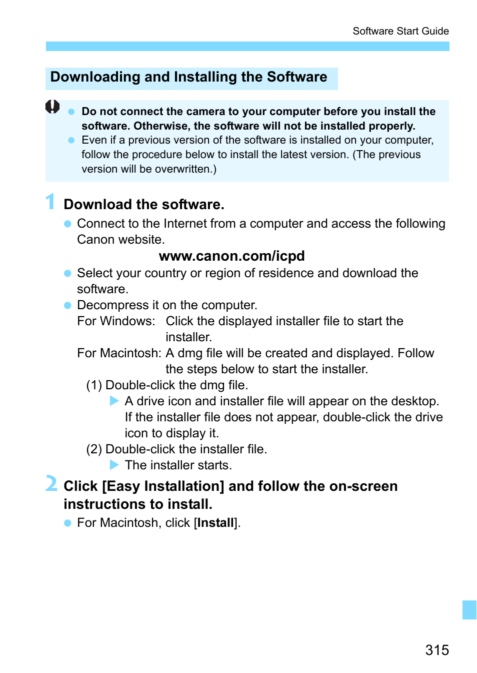 Canon EOS 1300D User Manual | Page 315 / 326