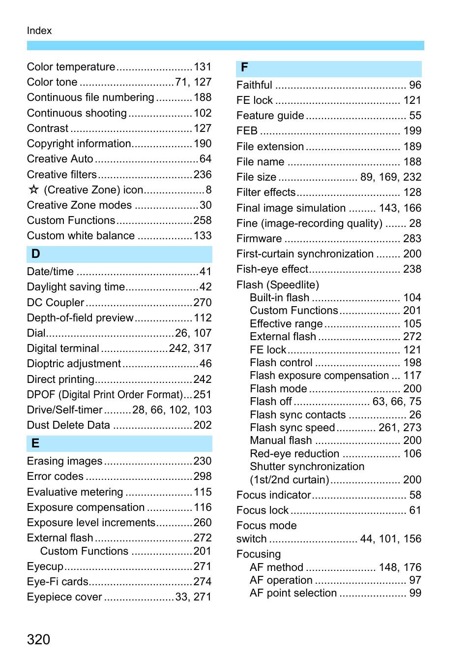 Canon EOS 1300D User Manual | Page 320 / 326
