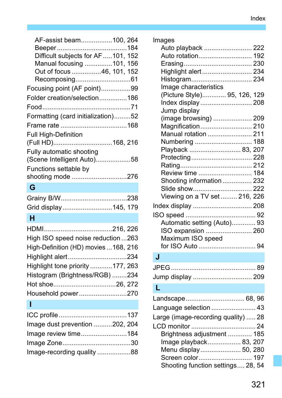 Canon EOS 1300D User Manual | Page 321 / 326