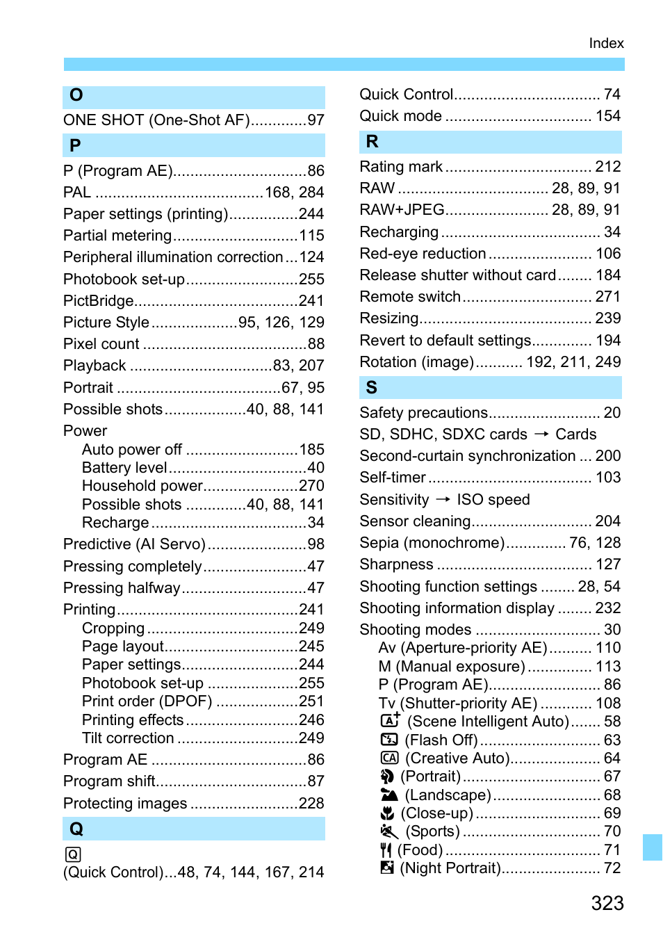 Canon EOS 1300D User Manual | Page 323 / 326