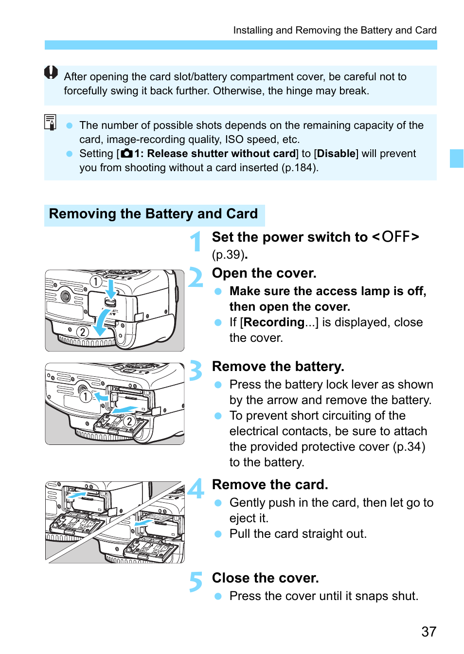 Canon EOS 1300D User Manual | Page 37 / 326