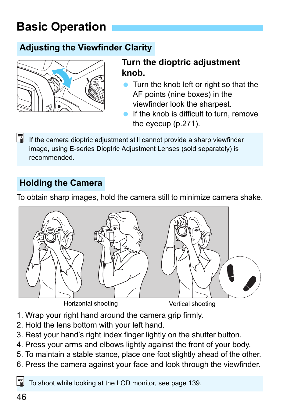 Basic operation, P.46) | Canon EOS 1300D User Manual | Page 46 / 326