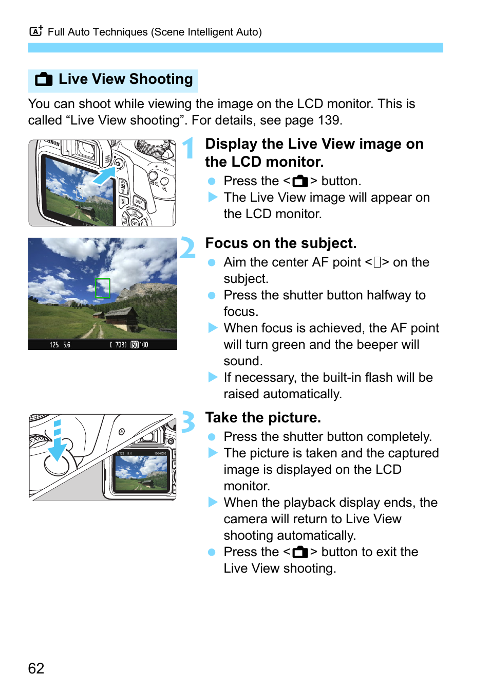 Canon EOS 1300D User Manual | Page 62 / 326