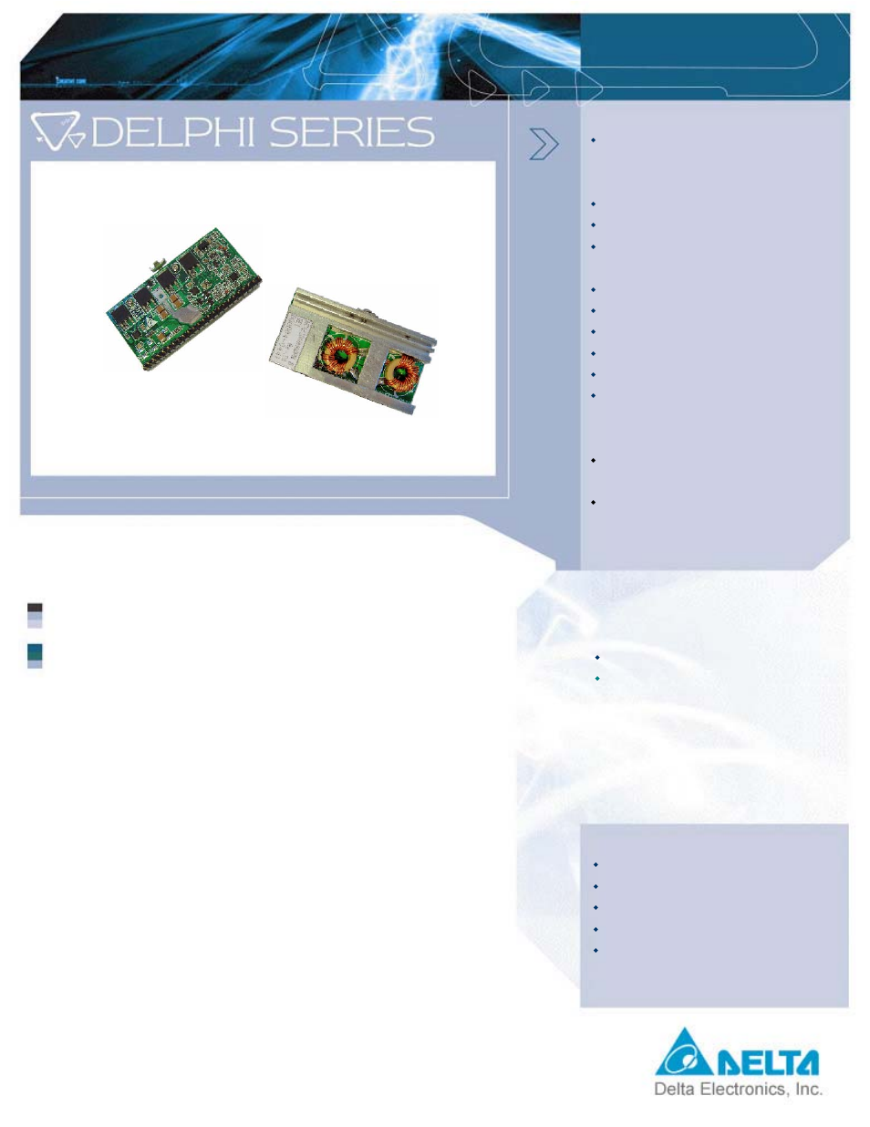 Delta Electronics Delphi NC Series User Manual | 2 pages