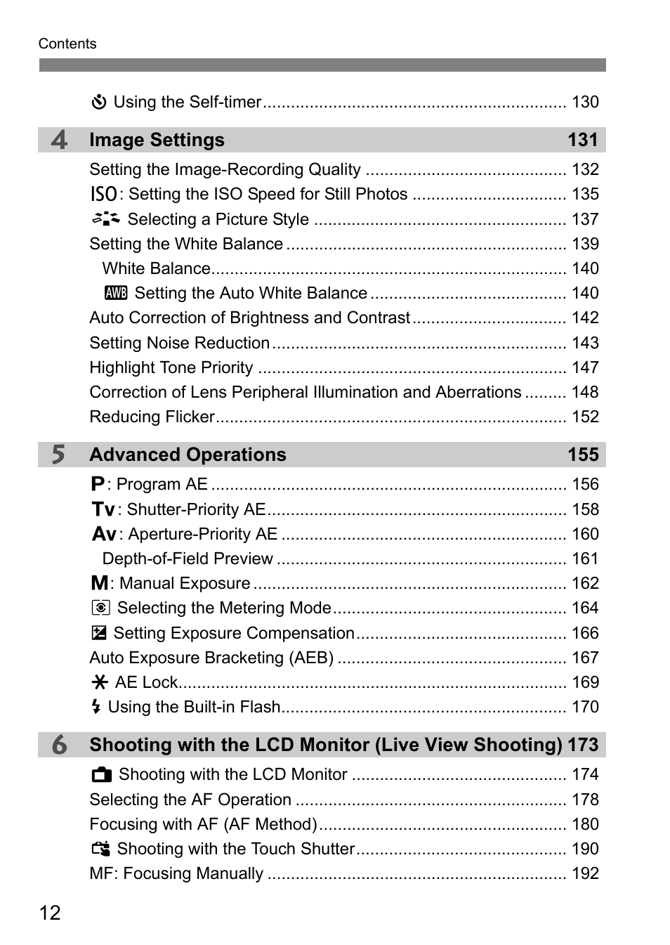 Canon EOS 80D User Manual | Page 14 / 308