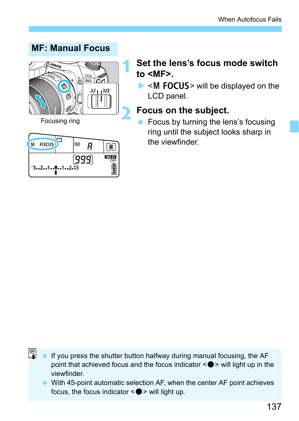 P.137 | Canon EOS 80D User Manual | Page 137 / 526