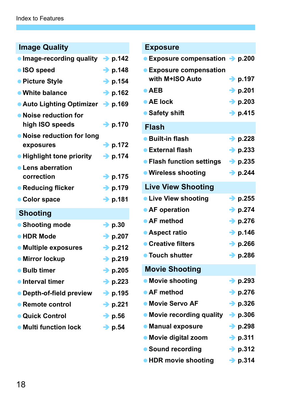 Canon EOS 80D User Manual | Page 18 / 526