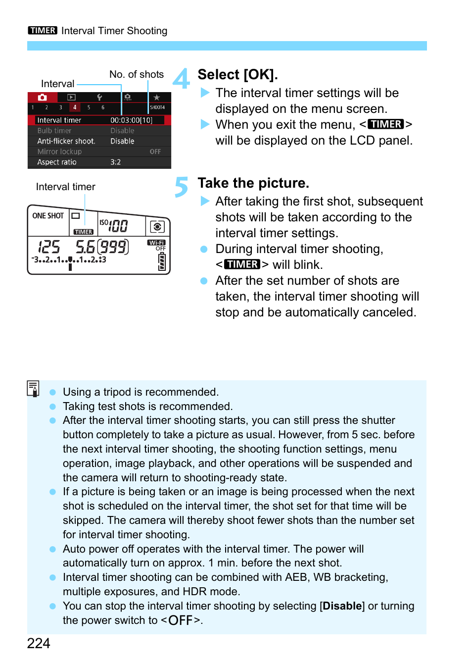 Select [ok, Take the picture | Canon EOS 80D User Manual | Page 224 / 526