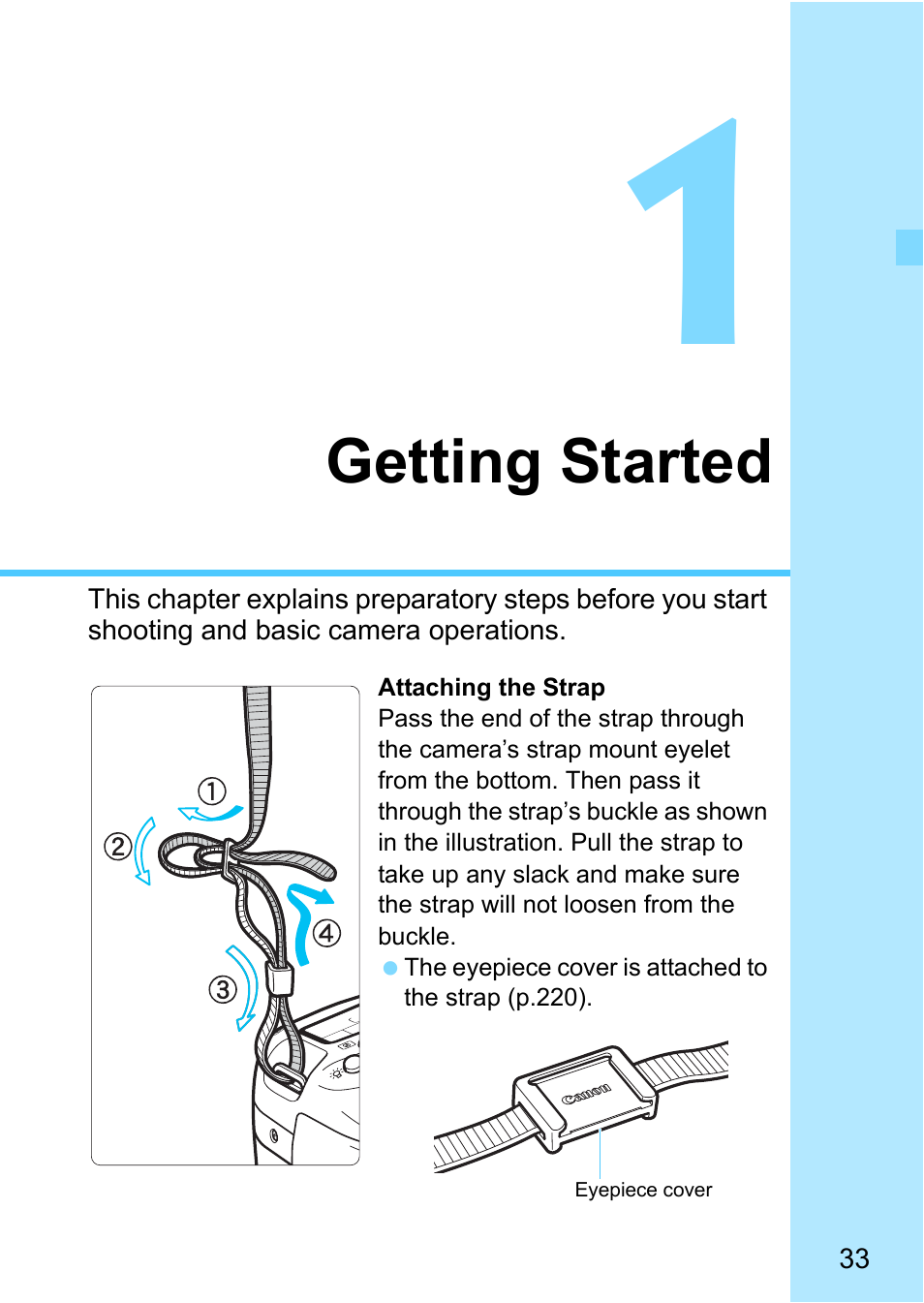Getting started, P.33) | Canon EOS 80D User Manual | Page 33 / 526