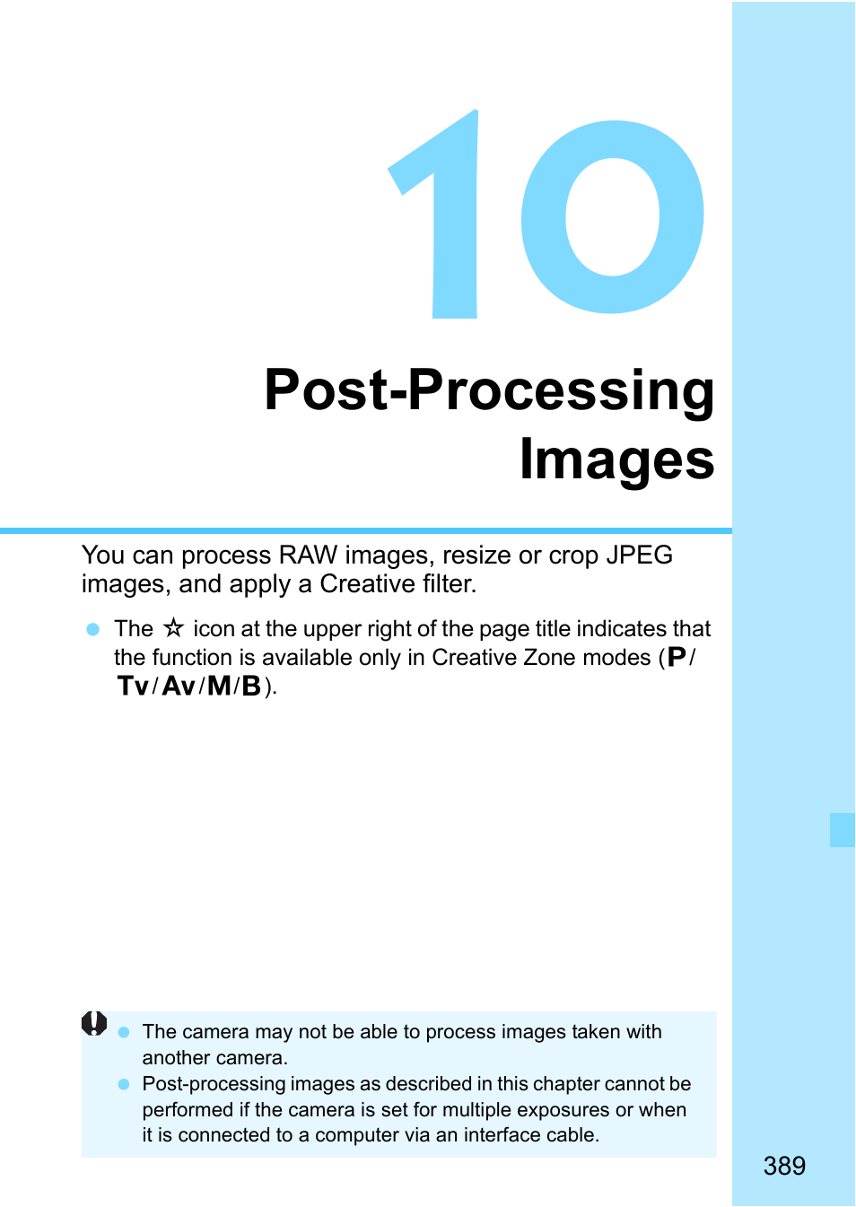 Post-processing images | Canon EOS 80D User Manual | Page 389 / 526