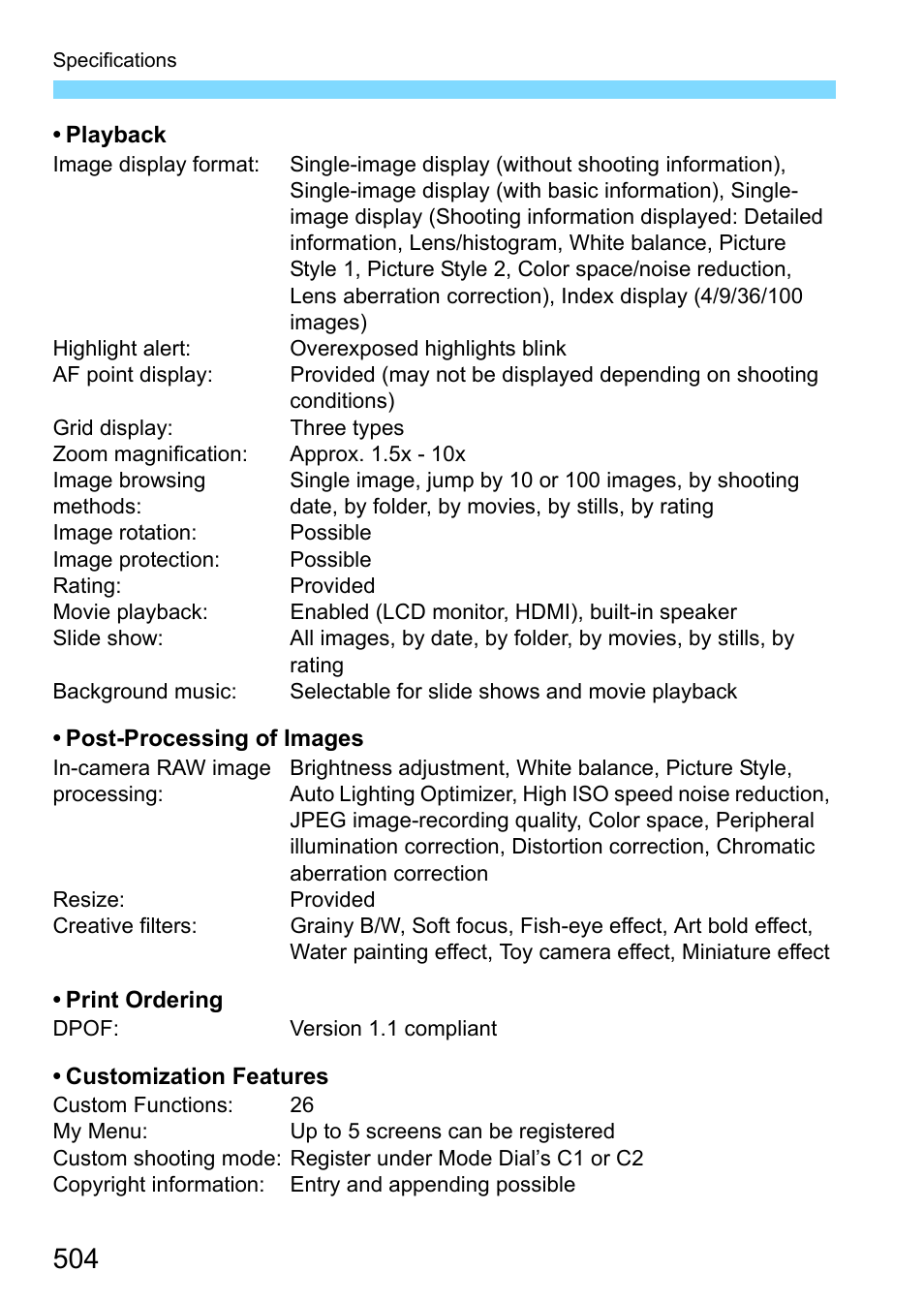 Canon EOS 80D User Manual | Page 504 / 526