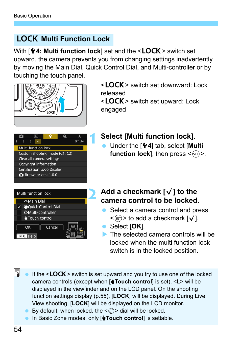 K switch (p.54) | Canon EOS 80D User Manual | Page 54 / 526