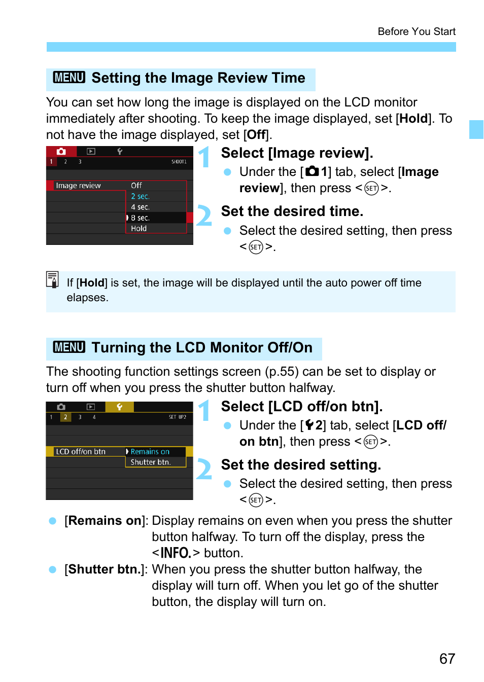 Canon EOS 80D User Manual | Page 67 / 526
