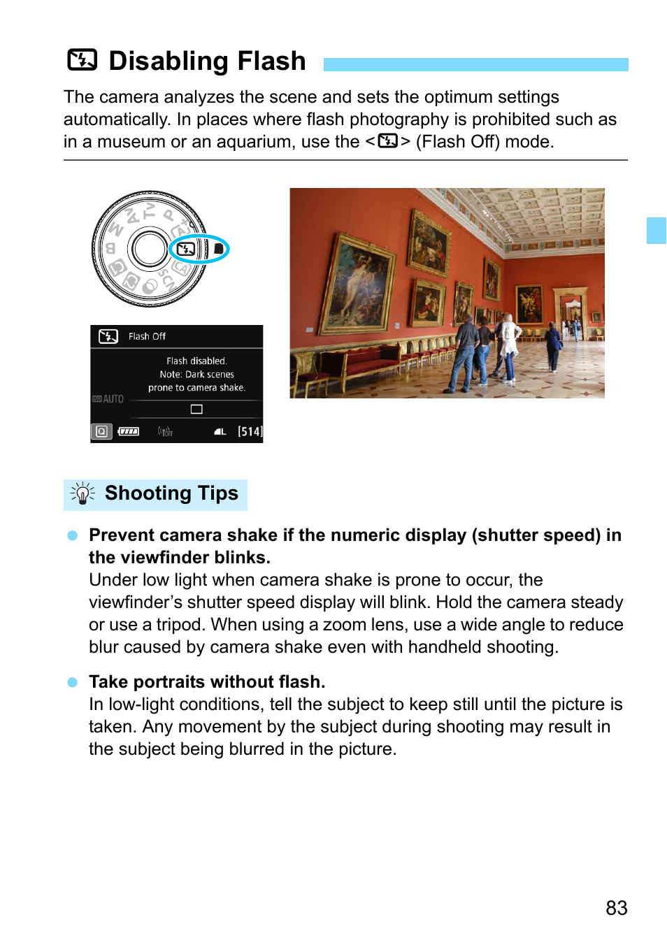 Disabling flash, P.83, 7disabling flash | Canon EOS 80D User Manual | Page 83 / 526