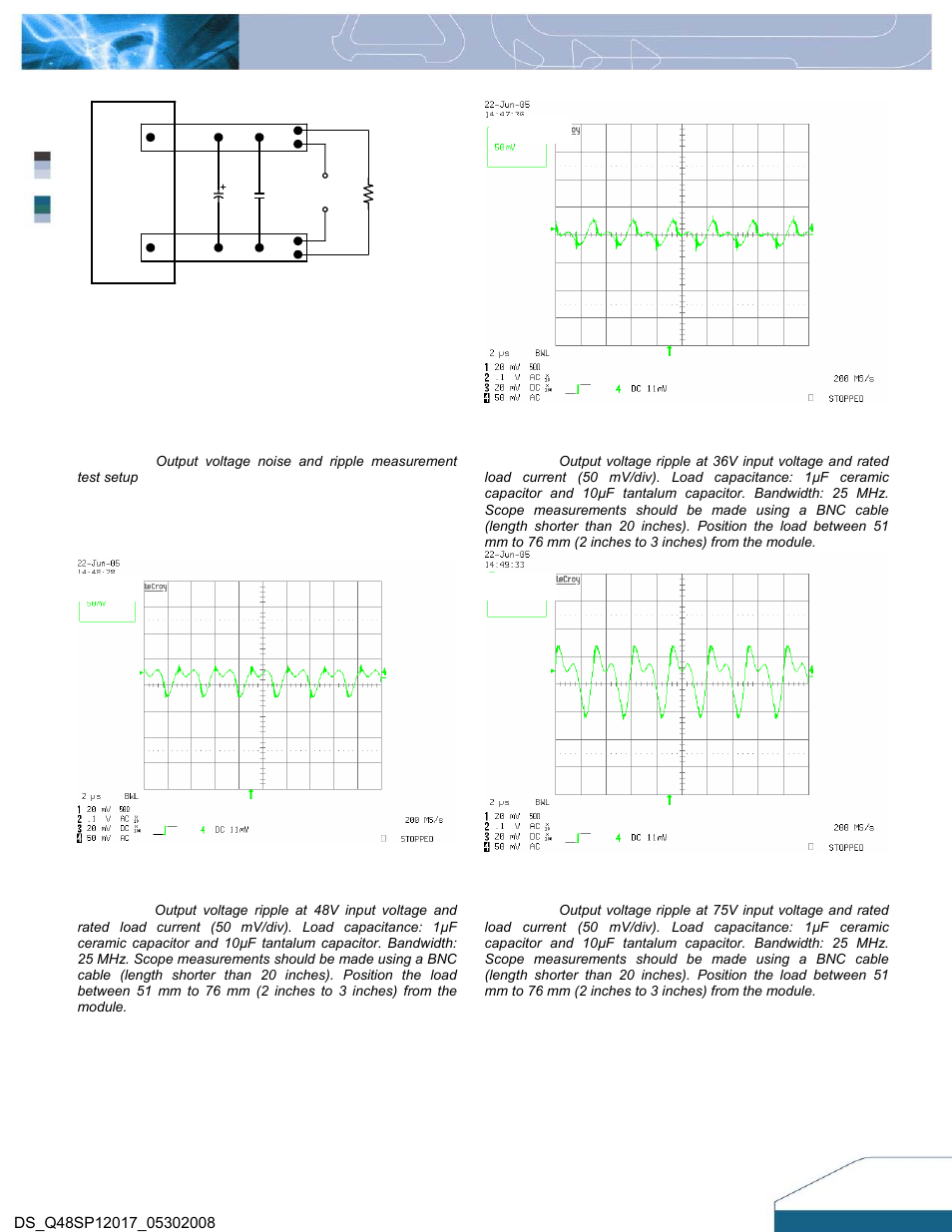 Electrical characteristics curves | Delta Electronics Q48SP User Manual | Page 6 / 14