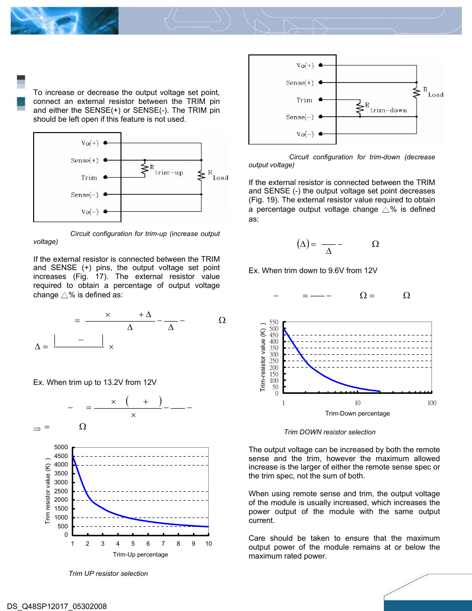 Features descriptions (con.) | Delta Electronics Q48SP User Manual | Page 9 / 14