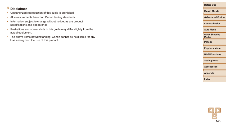 Disclaimer | Canon IXUS 180 User Manual | Page 143 / 143
