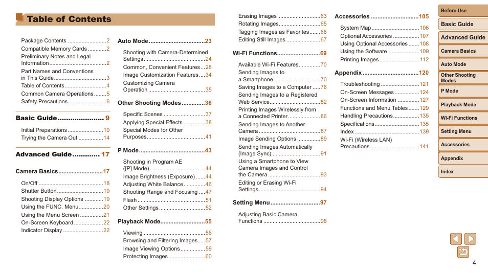 Canon IXUS 180 User Manual | Page 4 / 143