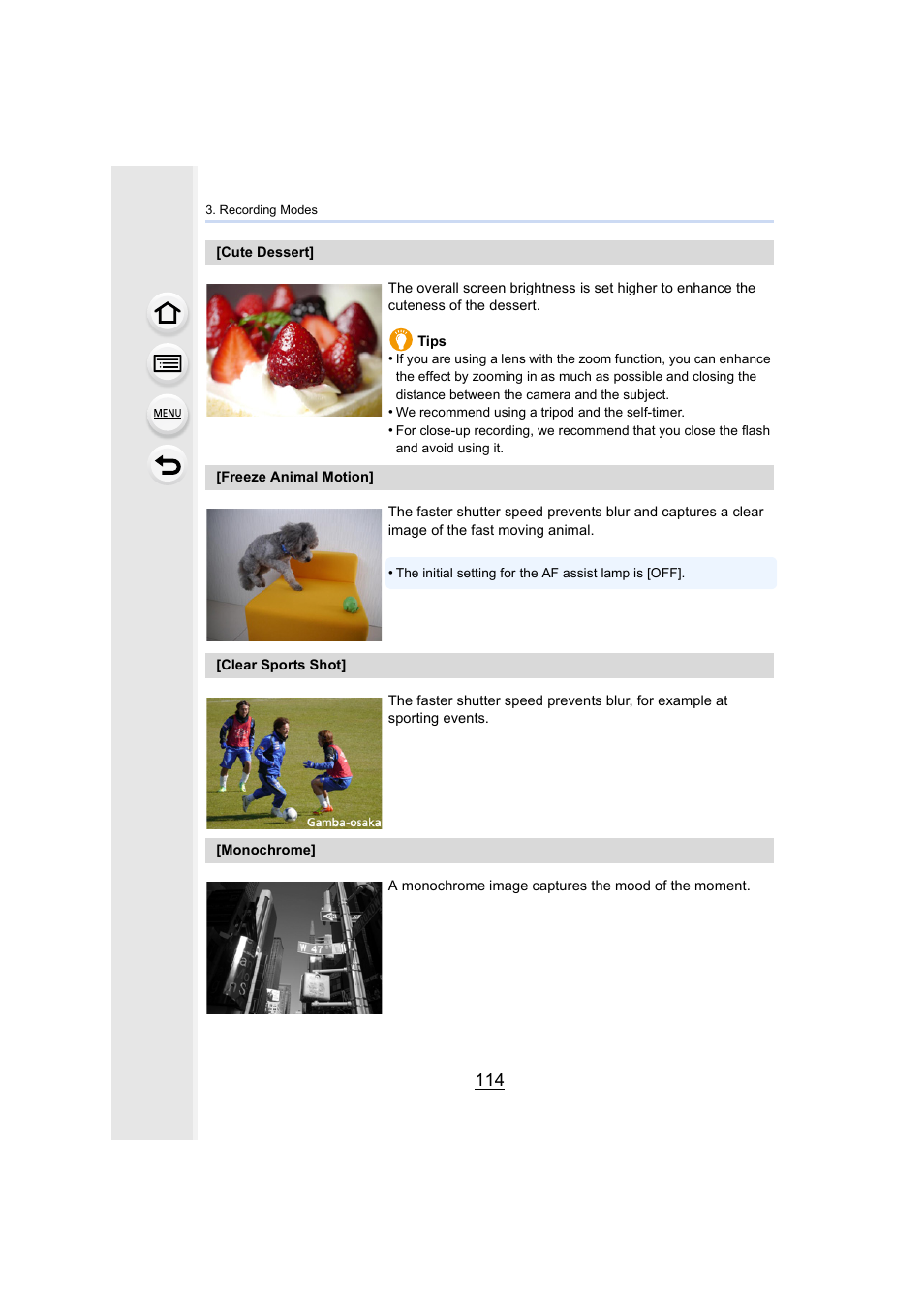 Panasonic Lumix DMC-G7 body User Manual | Page 114 / 411