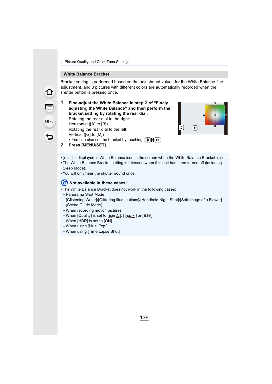 Panasonic Lumix DMC-G7 body User Manual | Page 139 / 411