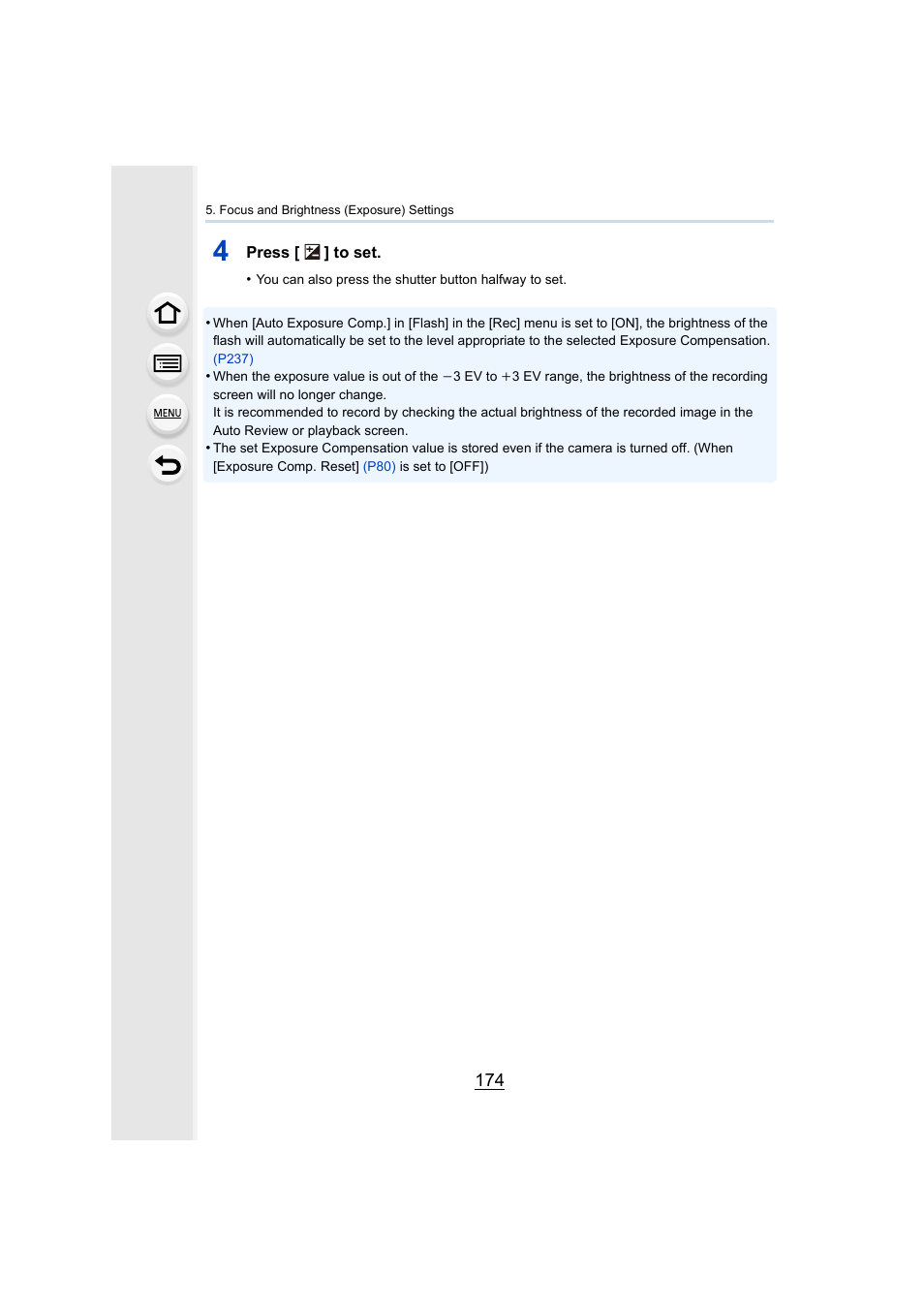 Panasonic Lumix DMC-G7 body User Manual | Page 174 / 411