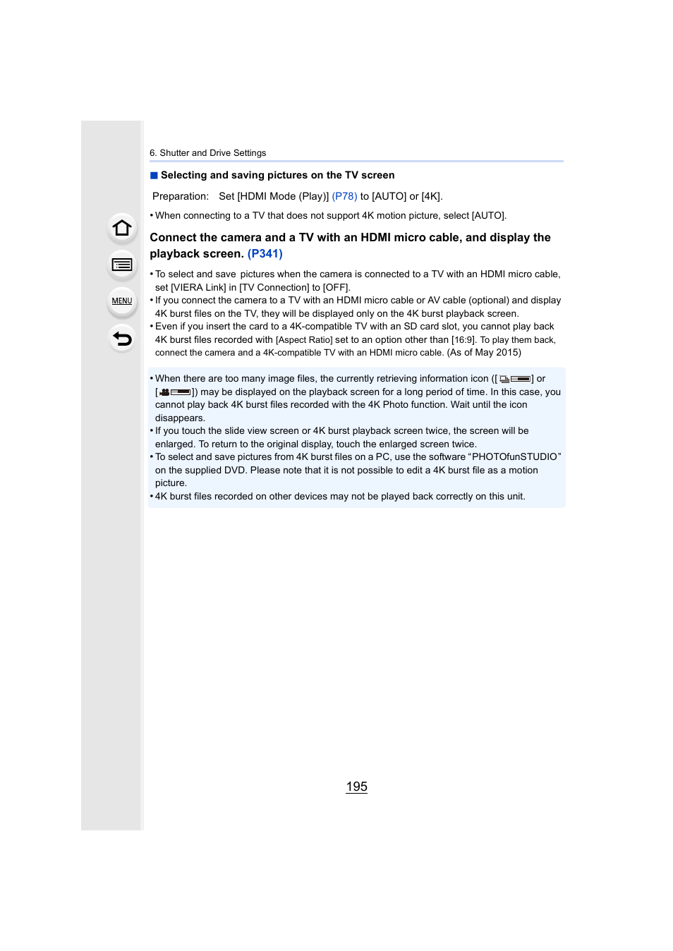 Panasonic Lumix DMC-G7 body User Manual | Page 195 / 411