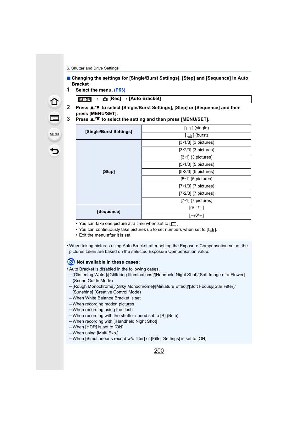 P200) | Panasonic Lumix DMC-G7 body User Manual | Page 200 / 411