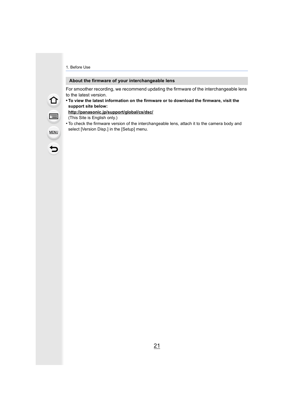Panasonic Lumix DMC-G7 body User Manual | Page 21 / 411