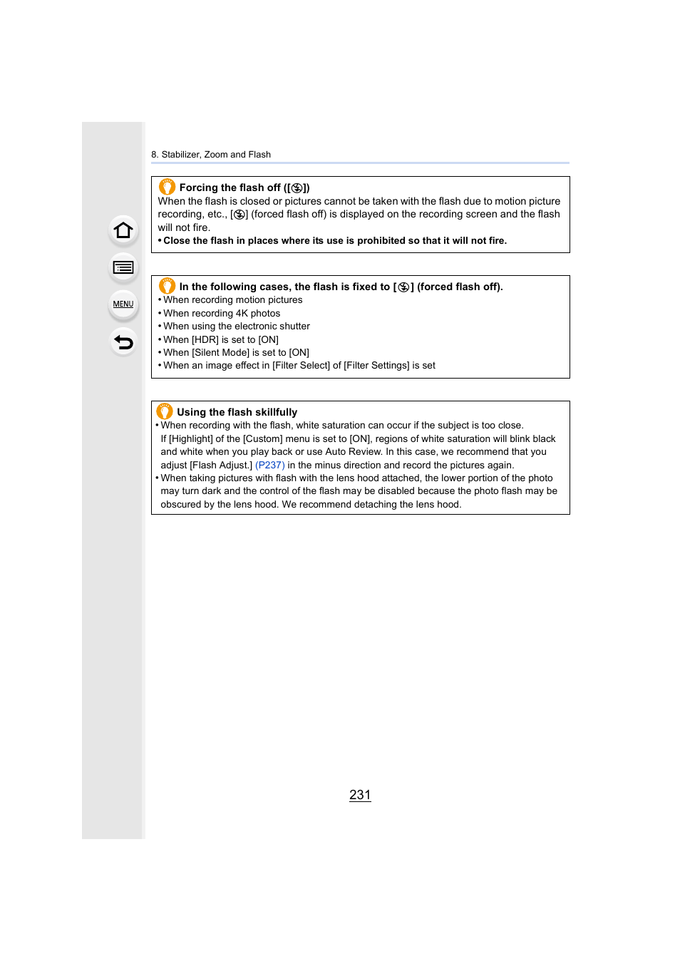 Panasonic Lumix DMC-G7 body User Manual | Page 231 / 411