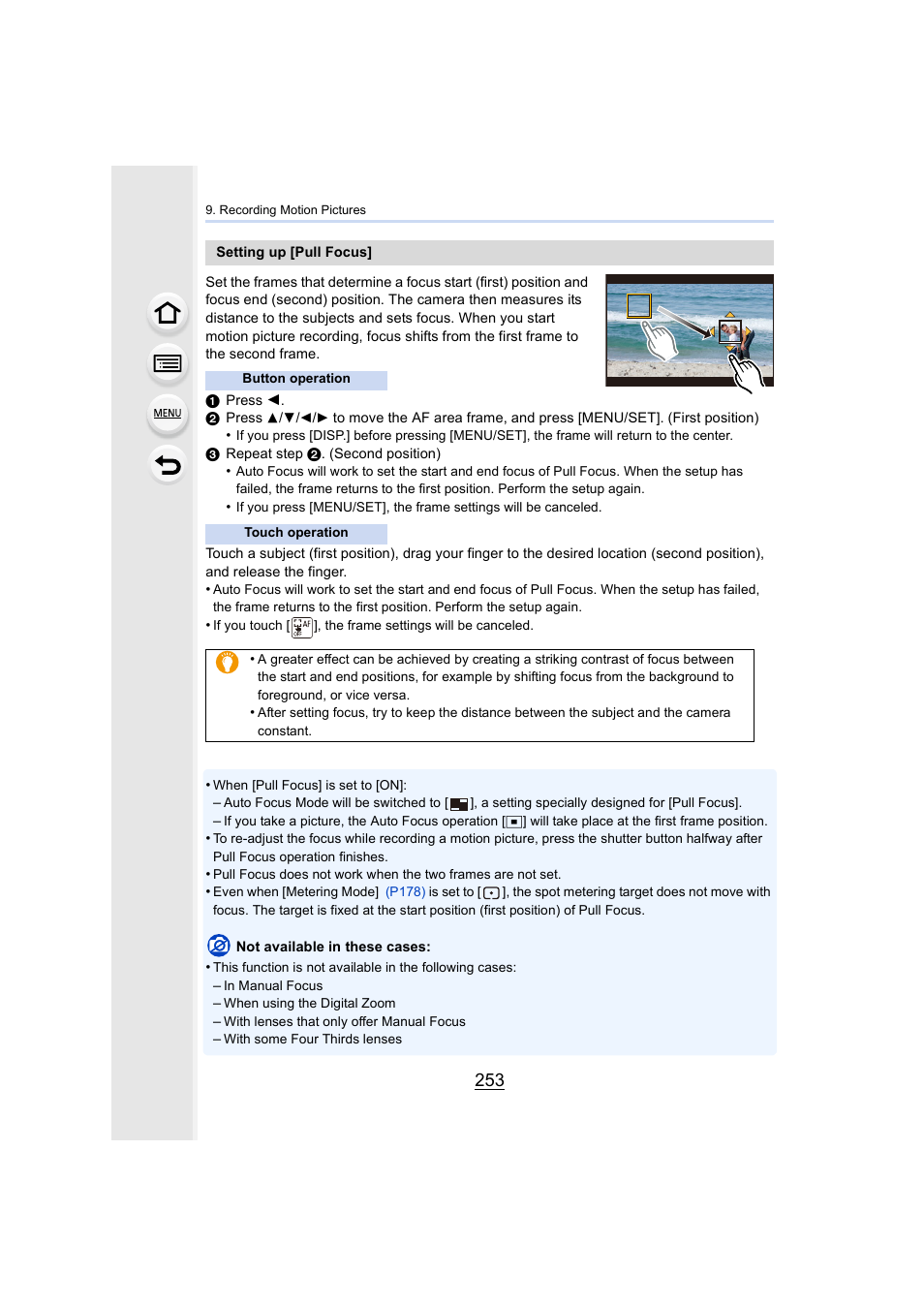 P253), P253 | Panasonic Lumix DMC-G7 body User Manual | Page 253 / 411