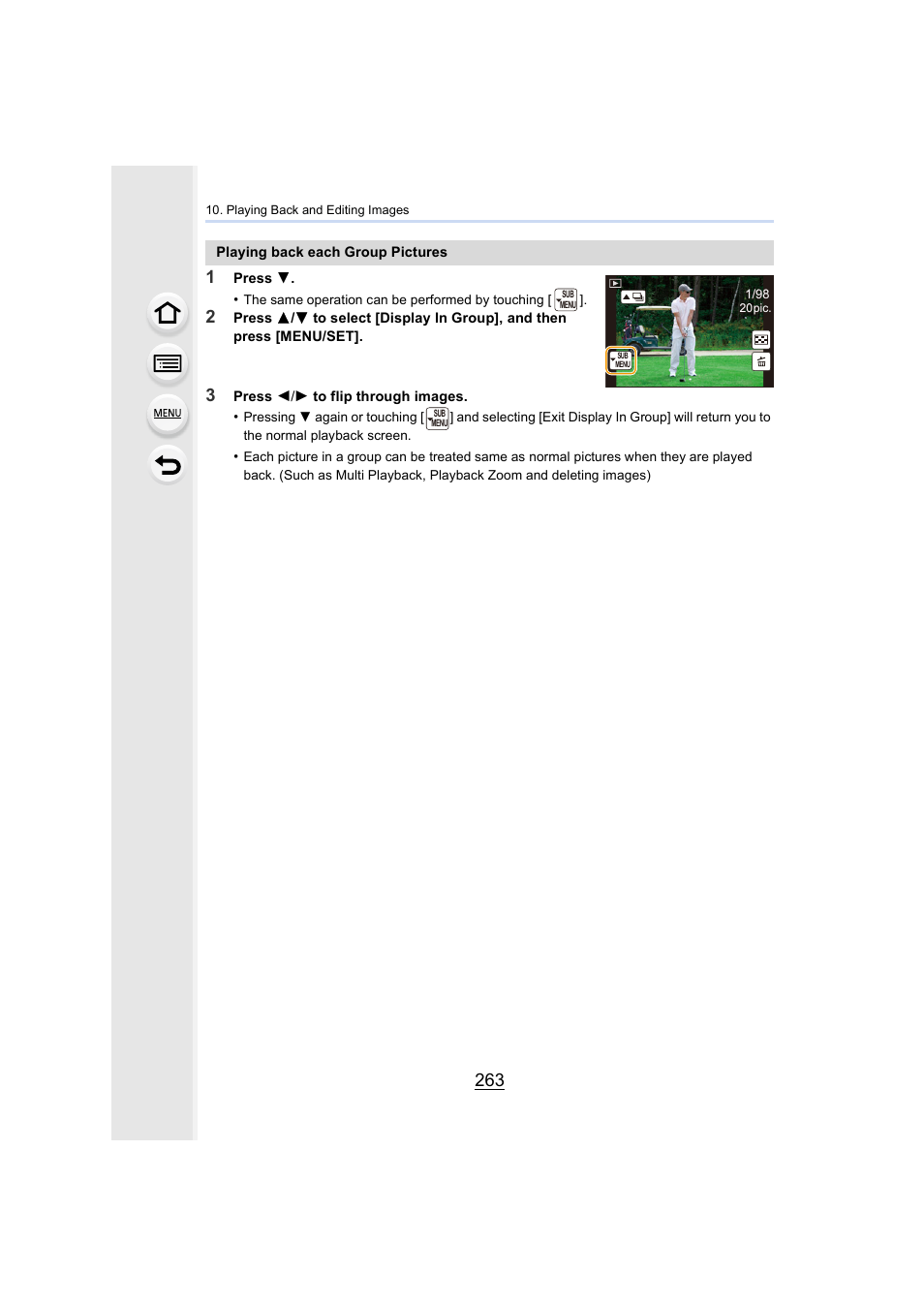 Panasonic Lumix DMC-G7 body User Manual | Page 263 / 411