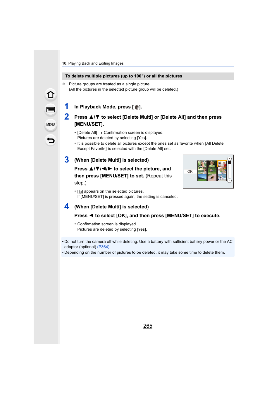 Panasonic Lumix DMC-G7 body User Manual | Page 265 / 411
