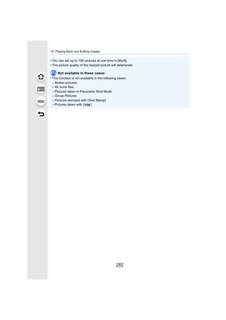 Panasonic Lumix DMC-G7 body User Manual | Page 282 / 411
