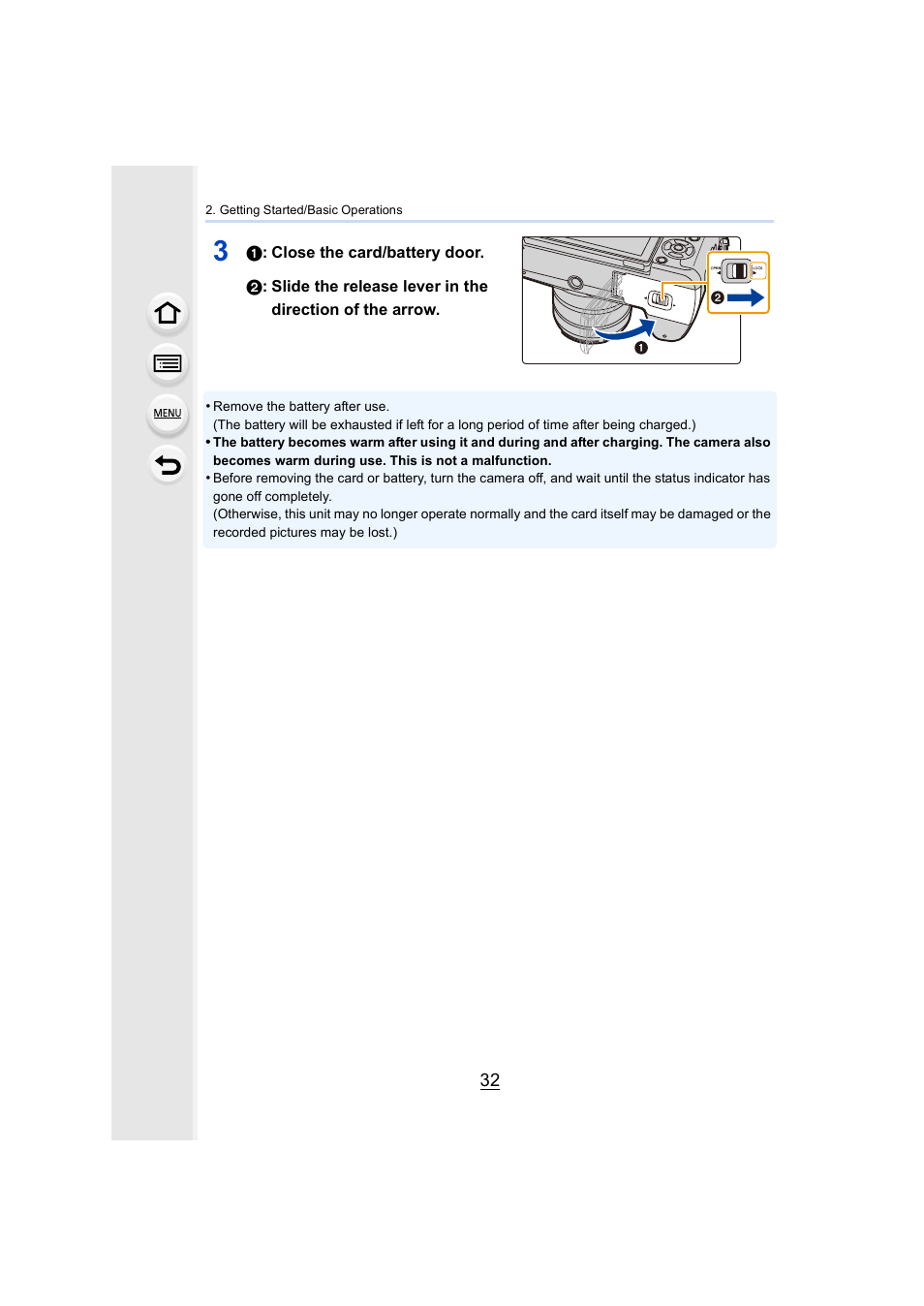Panasonic Lumix DMC-G7 body User Manual | Page 32 / 411