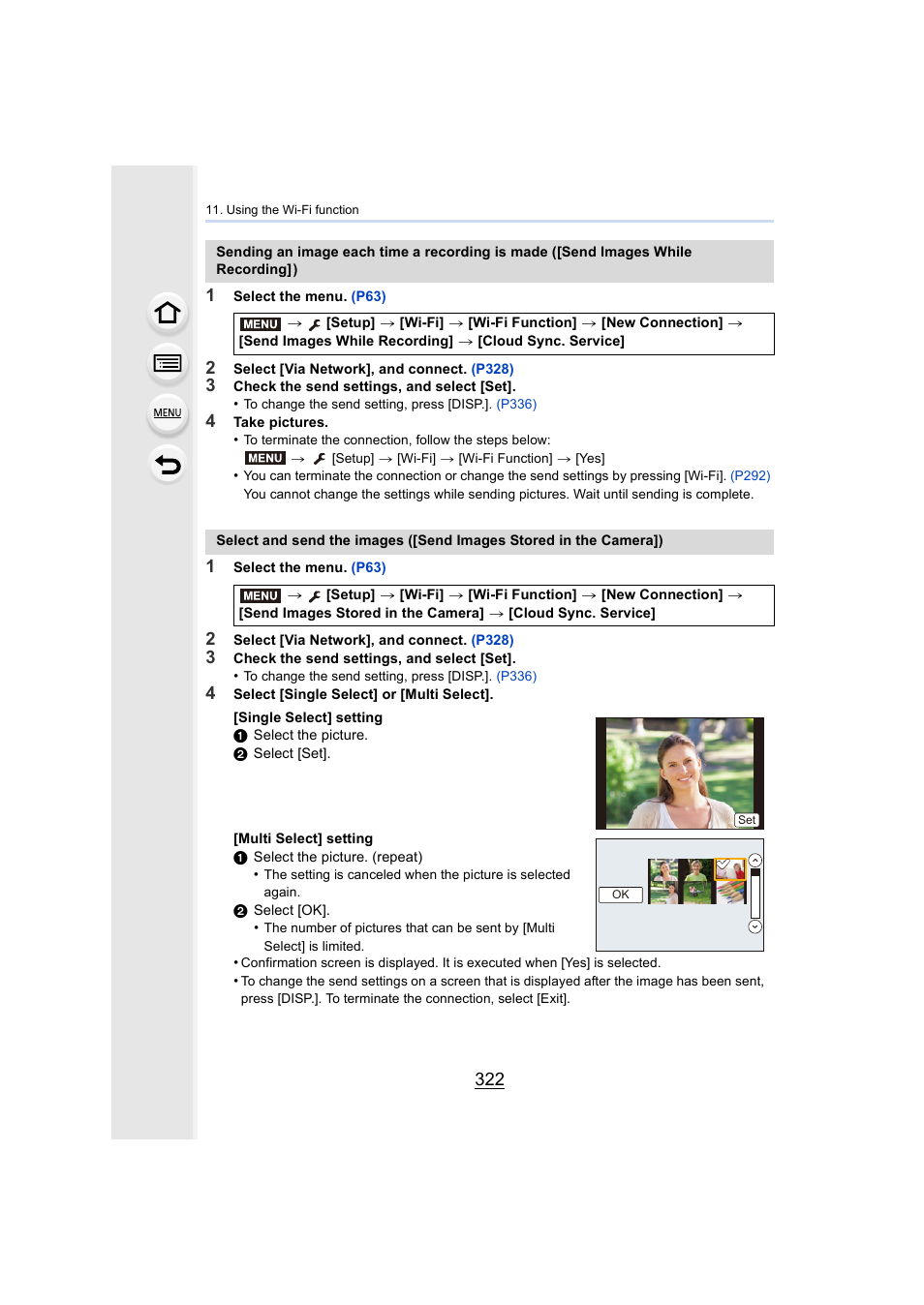 P322 | Panasonic Lumix DMC-G7 body User Manual | Page 322 / 411