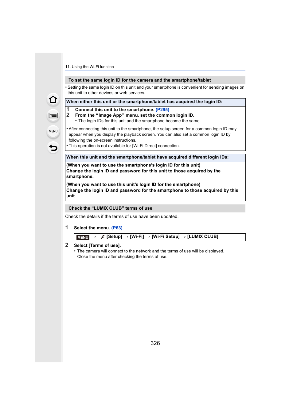 P326) | Panasonic Lumix DMC-G7 body User Manual | Page 326 / 411