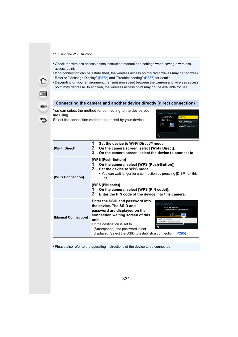 P331 | Panasonic Lumix DMC-G7 body User Manual | Page 331 / 411
