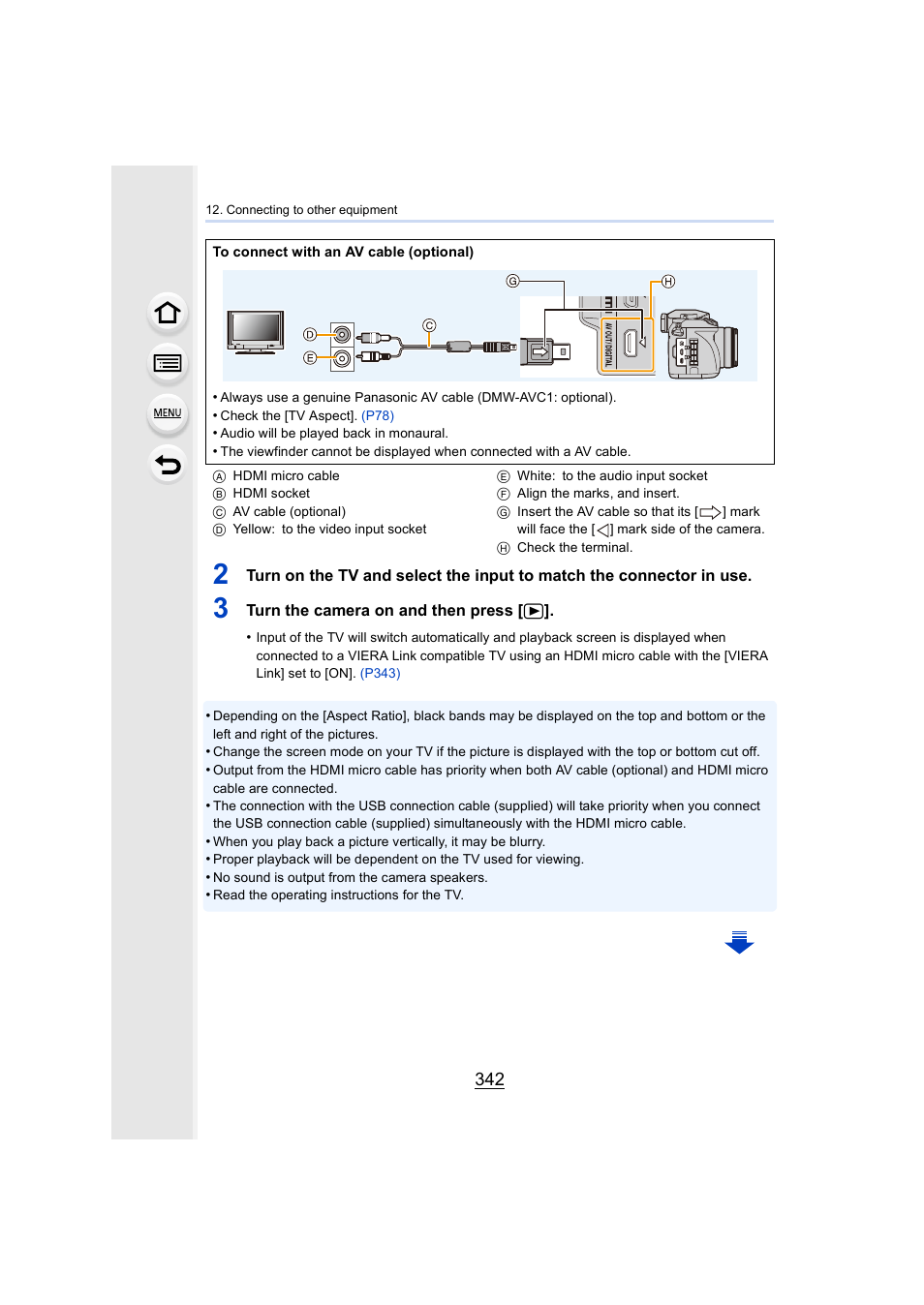Al] socket, P342 | Panasonic Lumix DMC-G7 body User Manual | Page 342 / 411