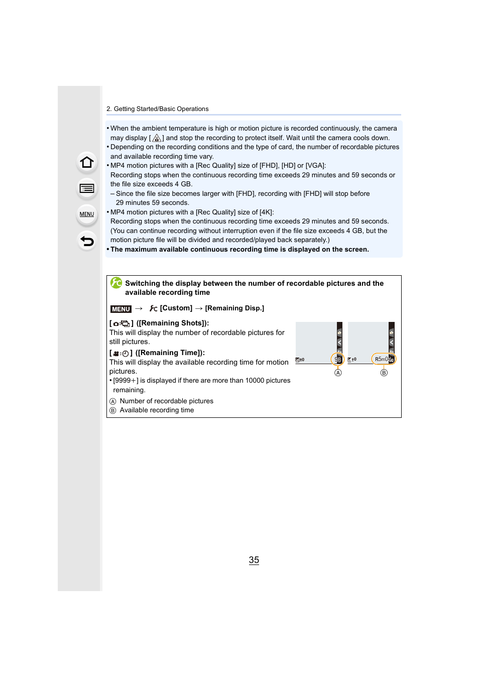 Panasonic Lumix DMC-G7 body User Manual | Page 35 / 411